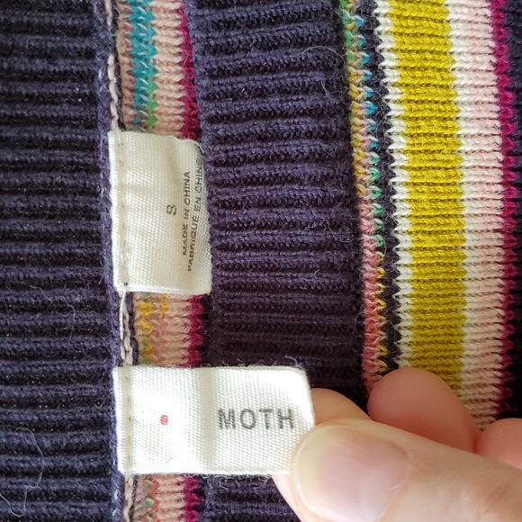 Anthropologie Moth dolman sleeve stripe sweater size small - Picture 2 of 9